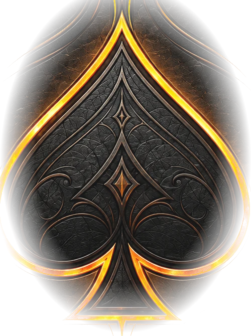 Ember Solitaire forged spade emblem